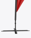 Teardrop Flag Mockup - Front View