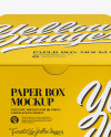 Paper Box Mockup - Front View