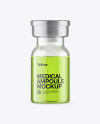 Clear Glass Medical Ampoule Mockup