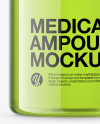 Clear Glass Medical Ampoule Mockup