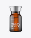 Amber Glass Medical Ampoule Mockup