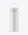 Glossy Wide-Mouth Water Bottle Mockup