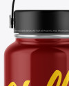 Glossy Wide-Mouth Water Bottle Mockup