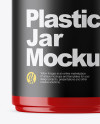 Glossy Plastic Jar Mockup