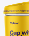 Cup with Holder & Matte Tube Mockup