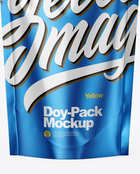 Matte Metallic Doy Pack Mockup