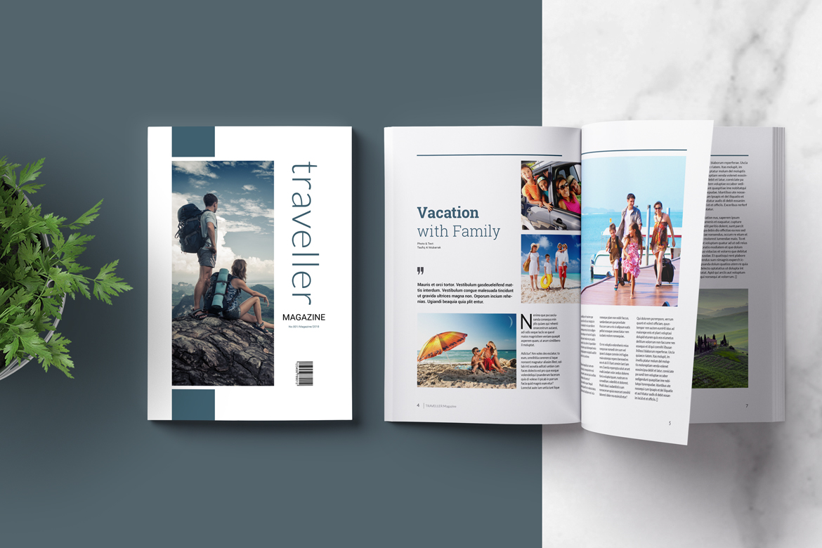 Traveller Magazine Template