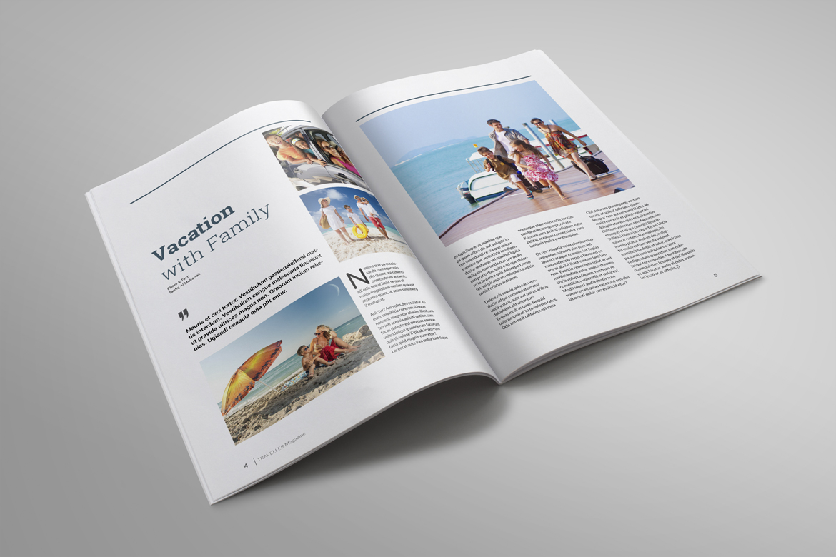 Traveller Magazine Template