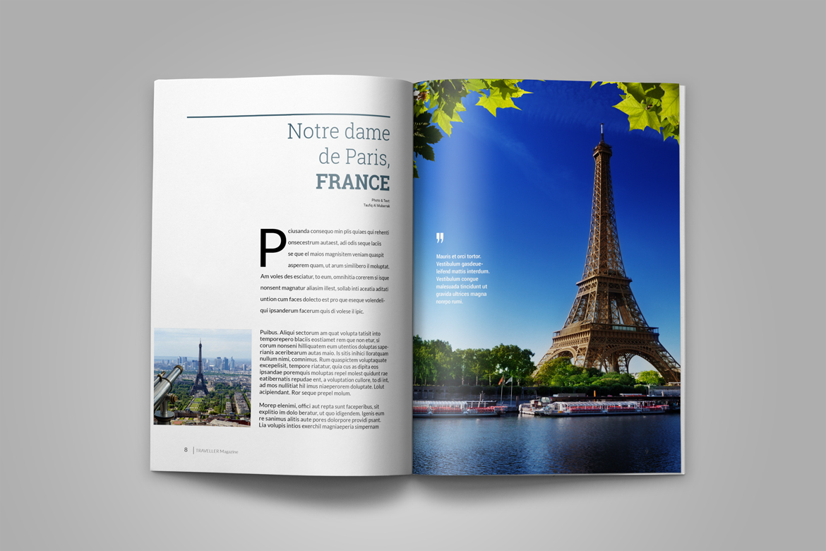 Traveller Magazine Template