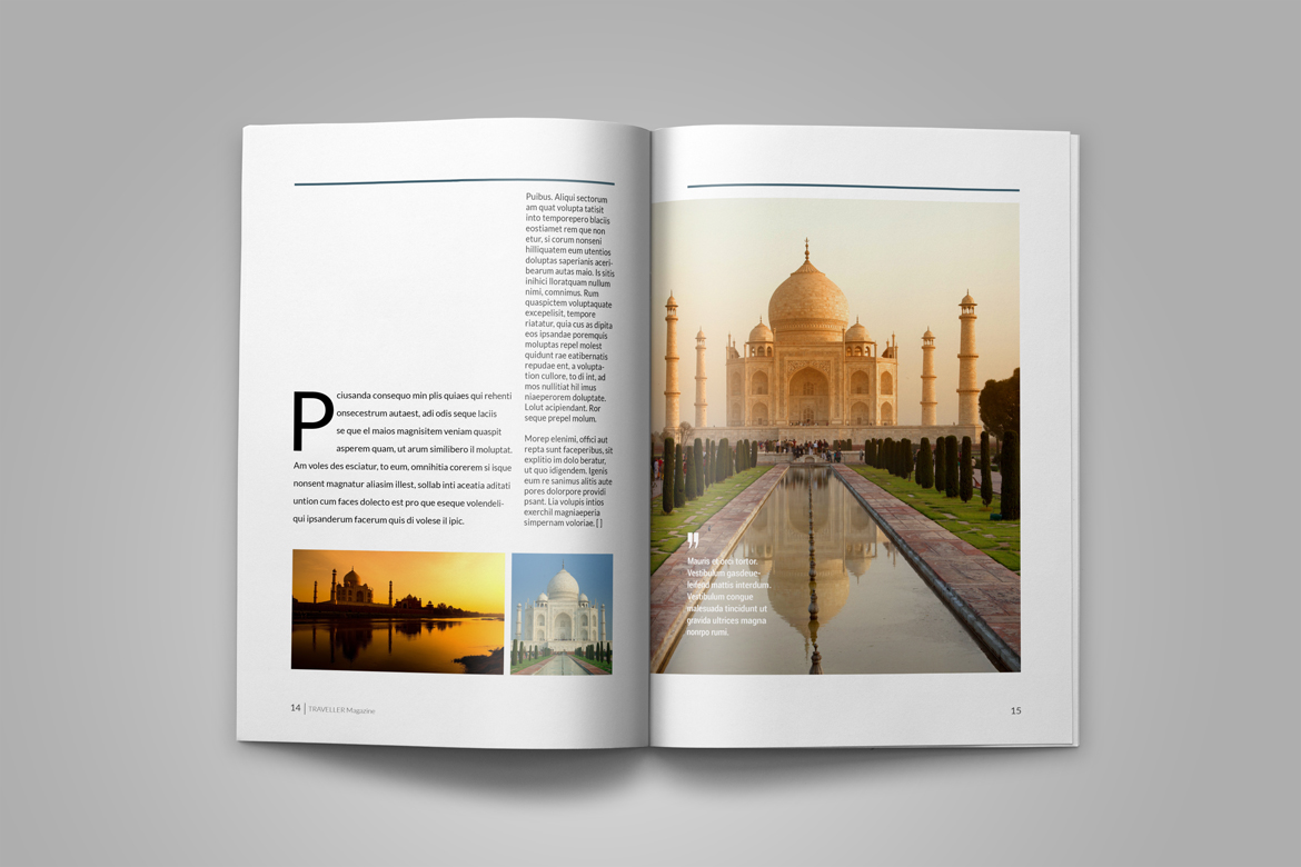 Traveller Magazine Template