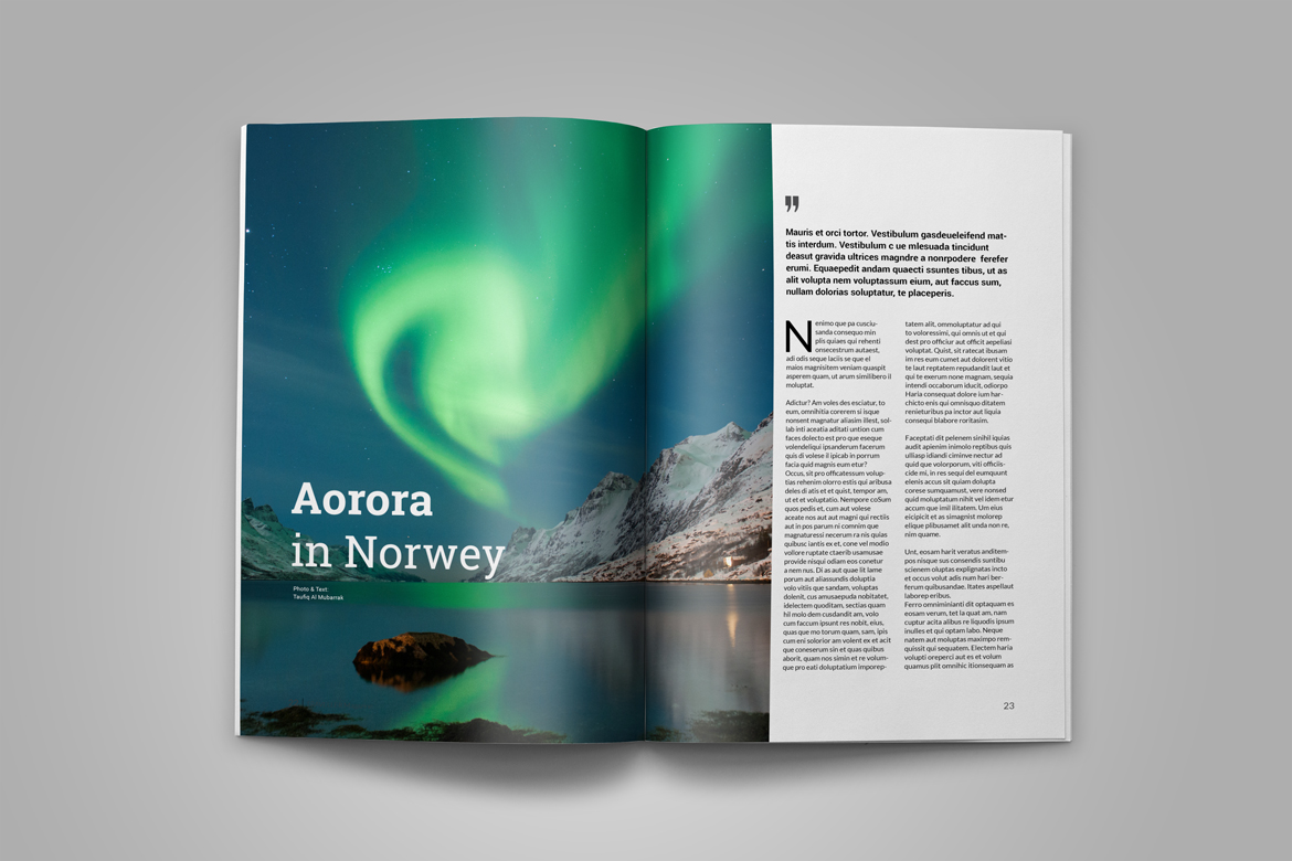 Traveller Magazine Template