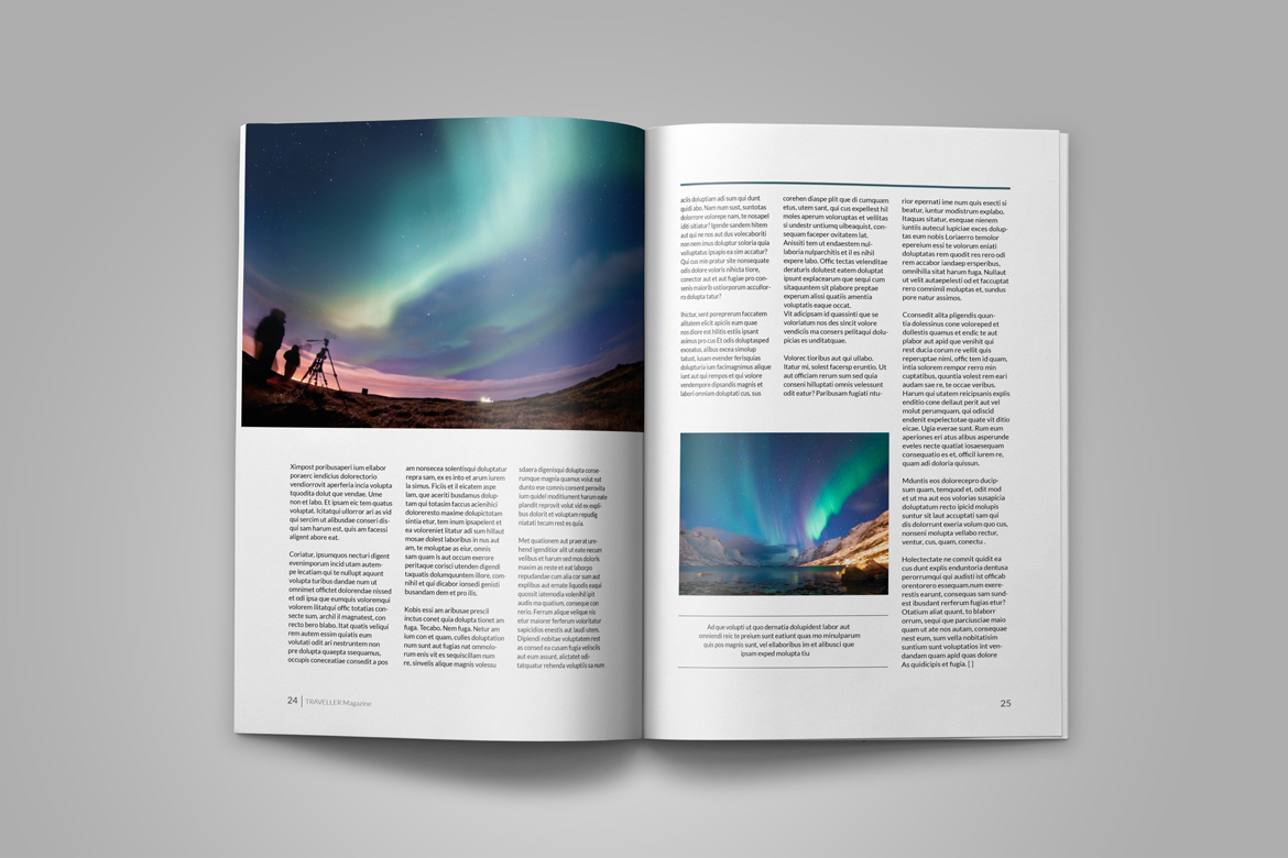 Traveller Magazine Template