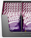 Box w/ 15 Snack Packs Mockup