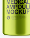 Metallic Medical Ampoule Mockup