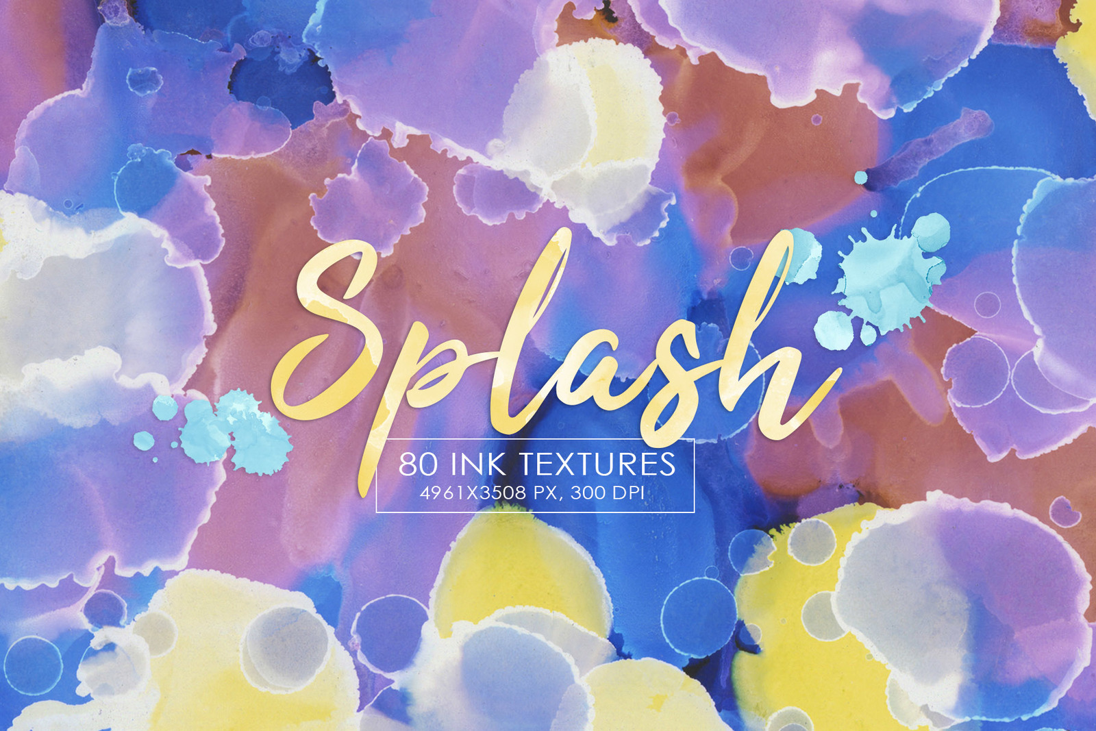 80 Splash Ink Textures