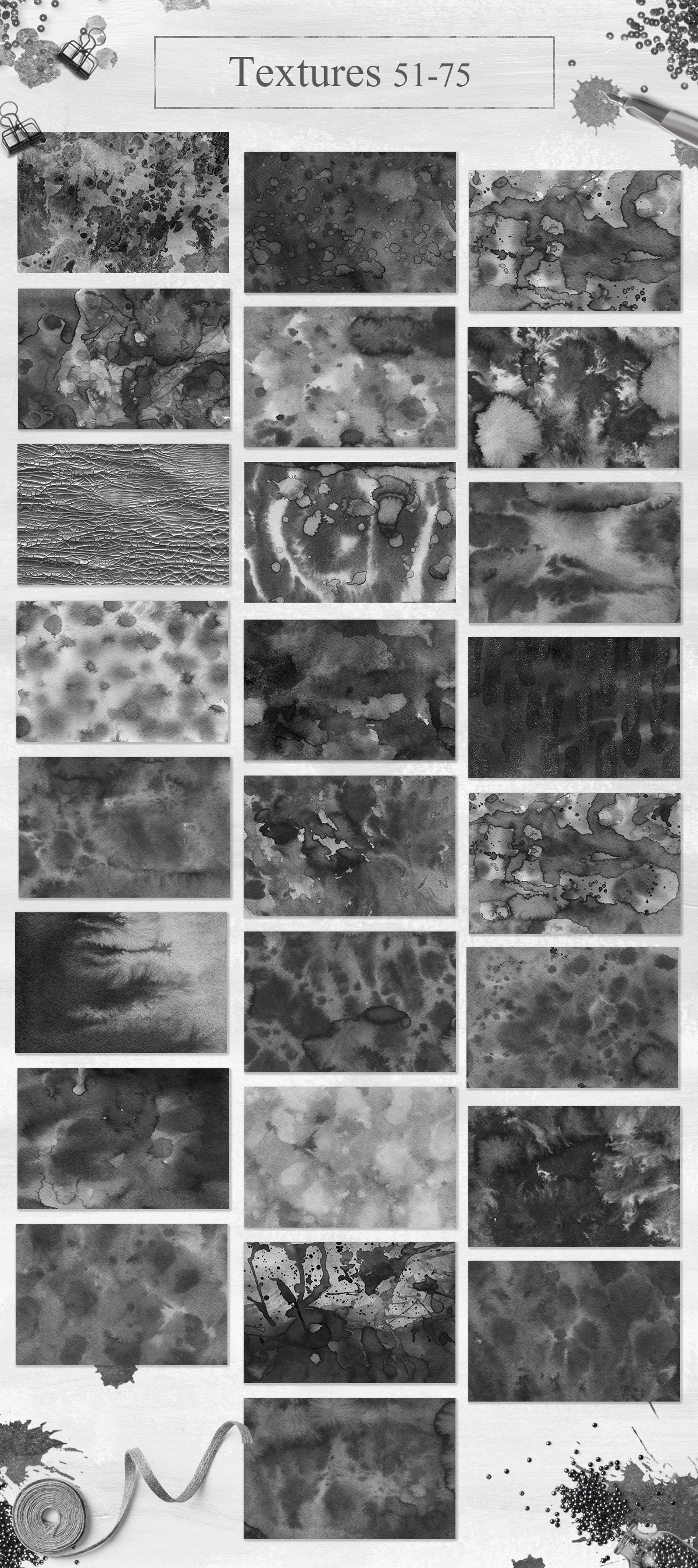 100 Luxury Black&Gold Ink Textures 100 Luxury Black&Gold Ink Textures