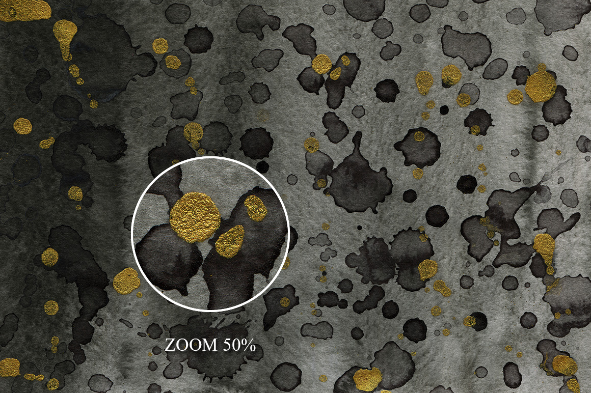 100 Luxury Black&Gold Ink Textures 100 Luxury Black&Gold Ink Textures