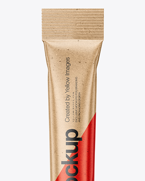 Kraft Stick Sachet Mockup