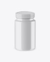 Glossy Plastic Jar Mockup