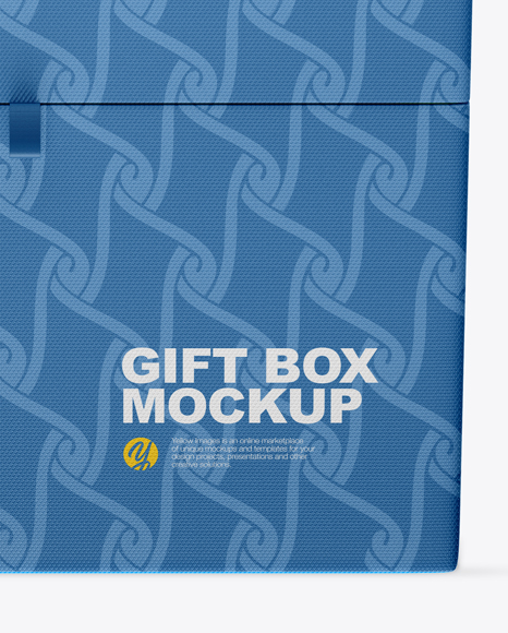 Textured Gift Box Mockup