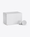 Paper Box with Coffee Capsules Mockup