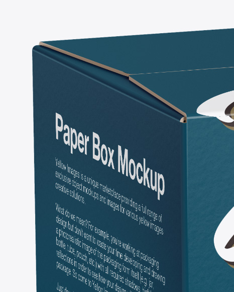 Paper Box with Coffee Capsules Mockup