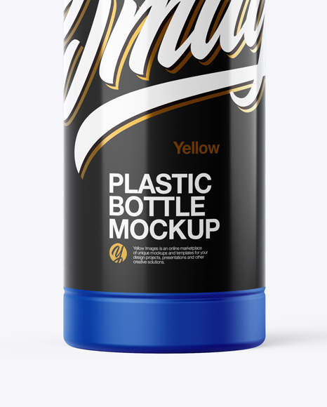 Matte Plastic Bottle Mockup