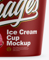 Matte Ice Cream Cup Mockup