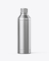 Metallized Plastic Bottle Mockup