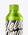 Metallized Plastic Bottle Mockup