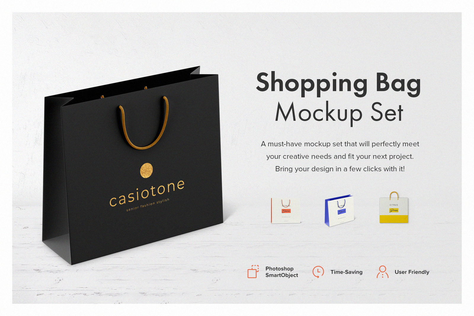 Shopping Bag Mockup Set