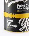 Matte Paint Cans Mockup