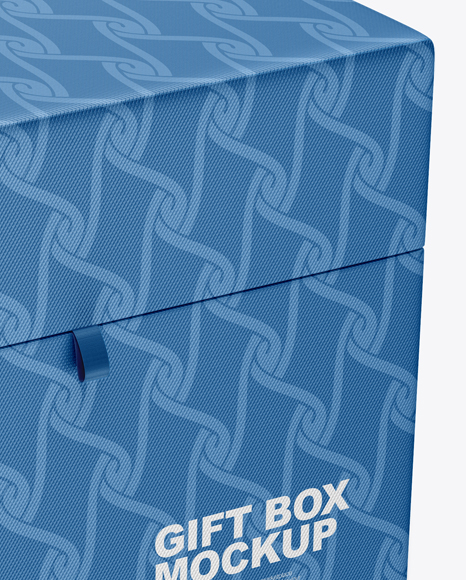 Textured Gift Box Mockup