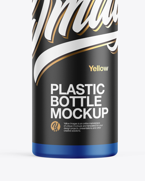 Matte Plastic Bottle Mockup