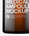 Amber Glass Medical Ampoule Mockup