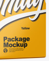 Glossy Carton Package Mockup