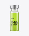 Clear Glass Medical Ampoule Mockup