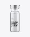 Clear Glass Medical Ampoule Mockup