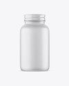 Empty Frosted Glass Pills Bottle Mockup