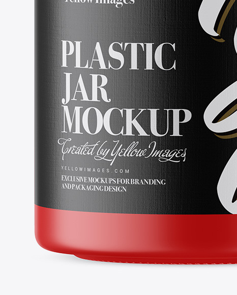 Matte Plastic Jar Mockup