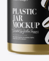 Metallized Plastic Jar Mockup