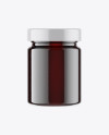 Glass Jar w/ Honey Mockup