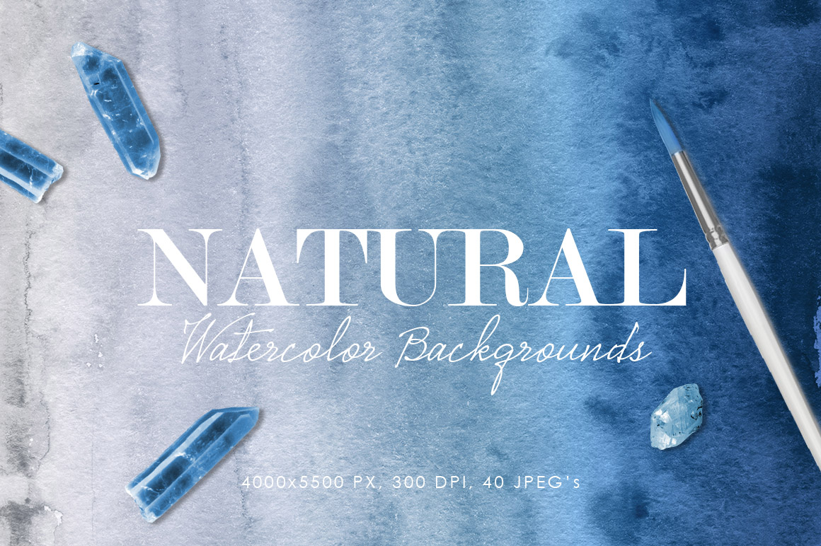 Natural Watercolor Ombre Backgrounds Natural Watercolor Ombre Backgrounds