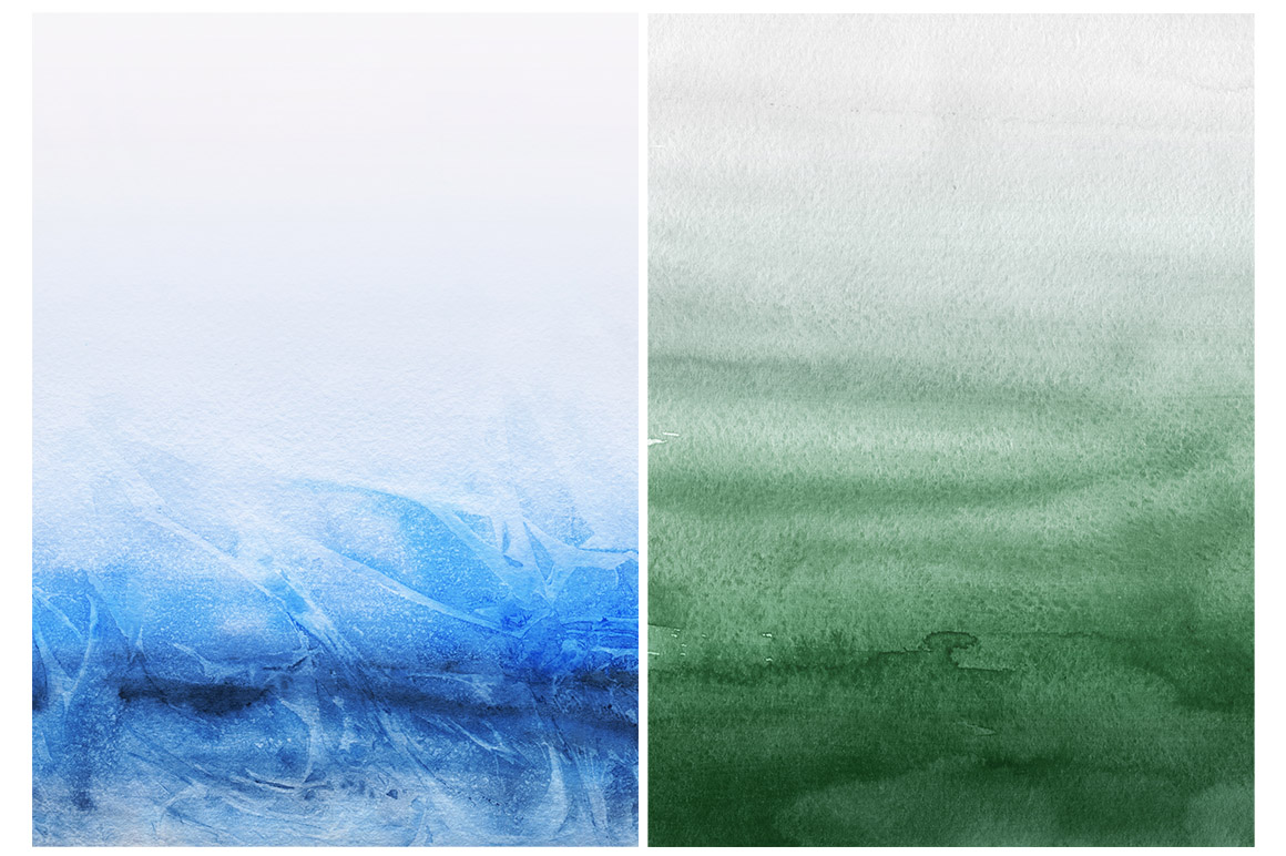 Natural Watercolor Ombre Backgrounds