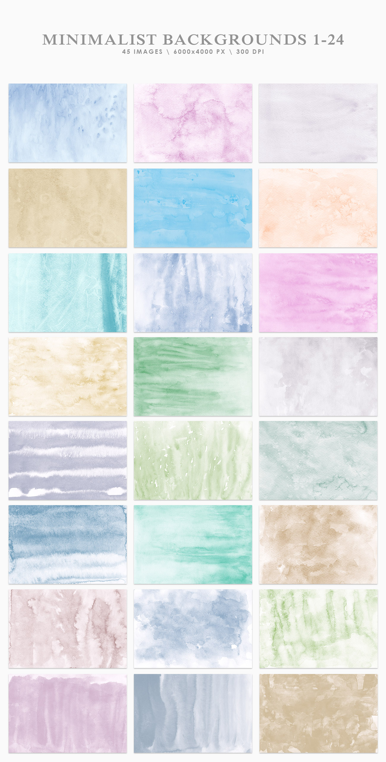 Minimalist Watercolor Backgrounds