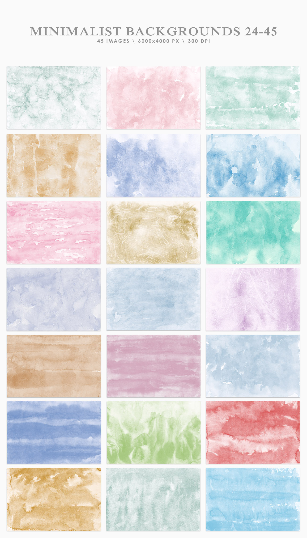 Minimalist Watercolor Backgrounds