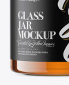 Glass Jar w/ Honey Mockup