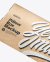 Two Kraft Paper Pillow Boxes Mockup