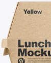 Kraft Lunch Box Mockup