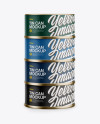 Four Cans Mockup